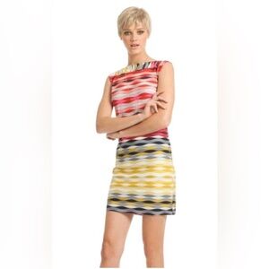 Trina Turk felana women's multicolor wavy striped sheath dress